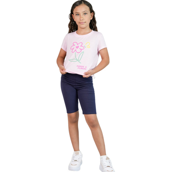 CAMISETA NINA MANGA CORTA ESTAMPADA