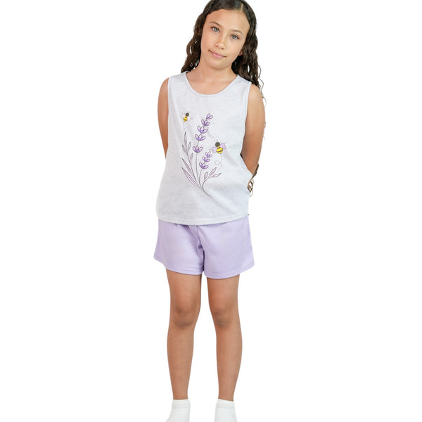 PIJAMA NINA MANGA SISA ESTAMPADA SHORT