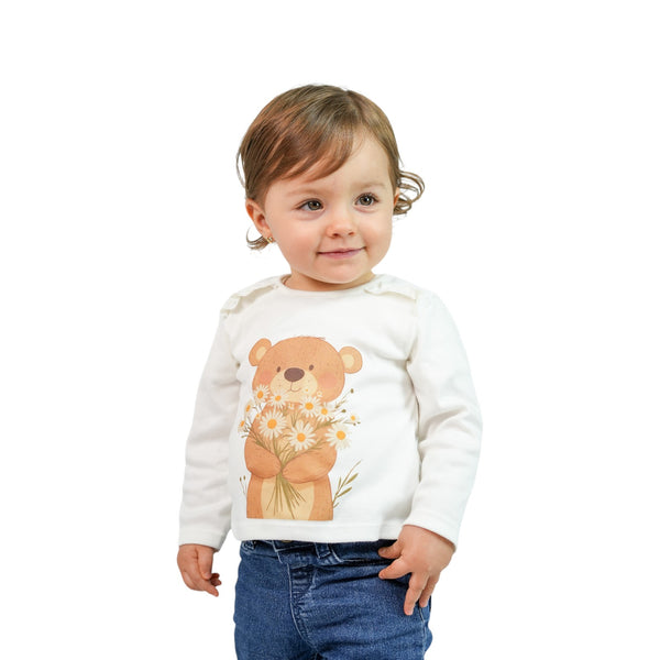 CAMISETA BEBE NINA MANGA LARGA ESTAMPADO