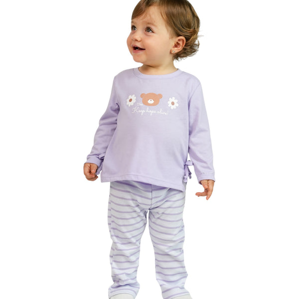 CONJUNTO BEBE NINA MANGA LARGA PANTALON