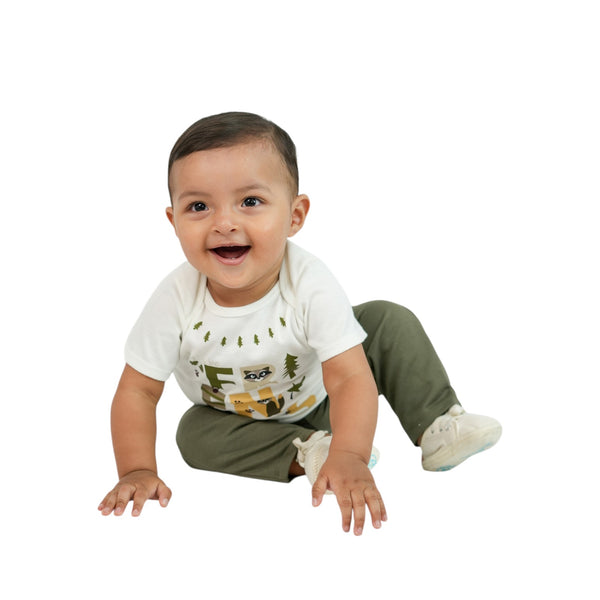 CONJUNTO BEBE NINO MANGA CORTA ESTAMPADO PANTALON
