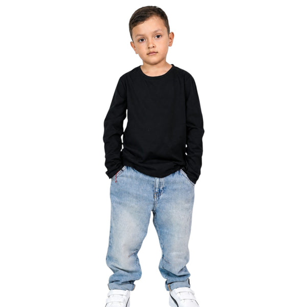 CAMIBUSO NIÑO MANGA LARGA CUELLO REDONDO