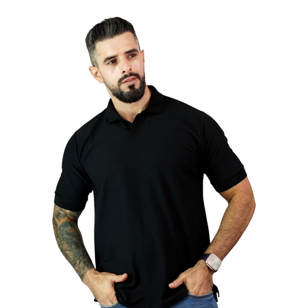 CAMISETA TPO POLO HOMBRE MANGA CORTA TELA DIBUJADA