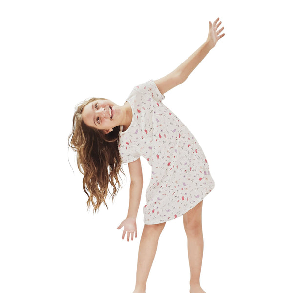 BATOLA NIÑA MANGA CORTA ESTAMPADA
