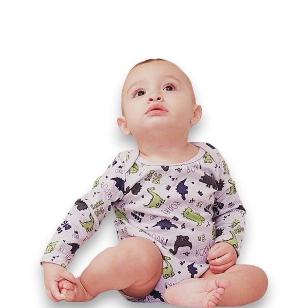 BODY BEBE NIÑO MANGA LARGA ESTAMPADO CONTINUO