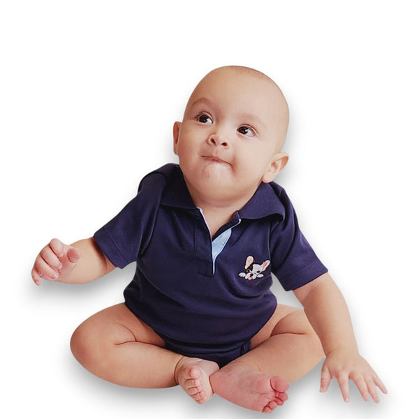 BODY BEBE NIÑO TIPO POLO BORDADO