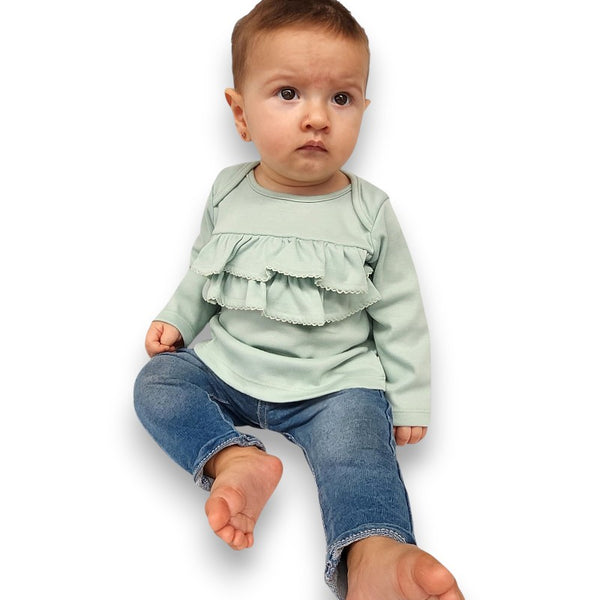 CAMISETA BEBE NIÑA MANGA LARGA BOLEROS