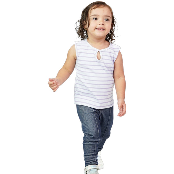 CAMISETA BEBE NIÑA MANGA SISA TELA RIB ESTAMPADA