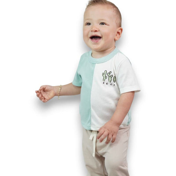 CAMISETA BEBE NIÑO MANGA CORTA ESTAMPADA