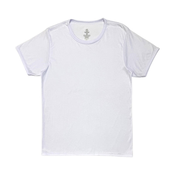 CAMISETA NIÑO CUELLO REDONDO TELA RIB BLANCO