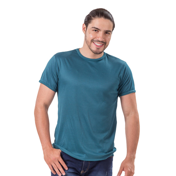 CAMISETA HOMBRE CUELLO REDONDO TELA RIB