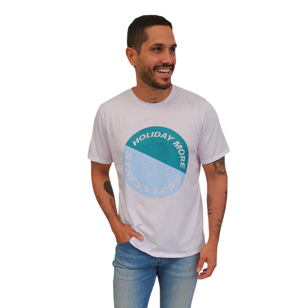 CAMISETA HOMBRE MANGA CORTA CUELLO REDONDO ESTAMPADO FRENTE