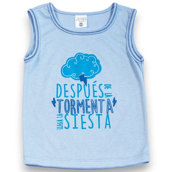 CAMISILLA BEBE COLORES OSCUROS FRENTE ESTAMPADO