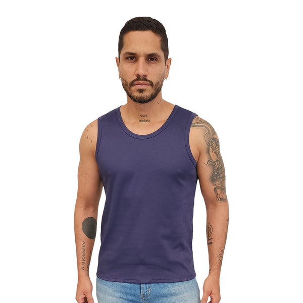 CAMISILLA HOMBRE TELA DOBLE PUNTO EN COLORES