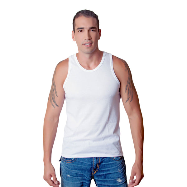 CAMISILLA HOMBRE TELA LISA BLANCO