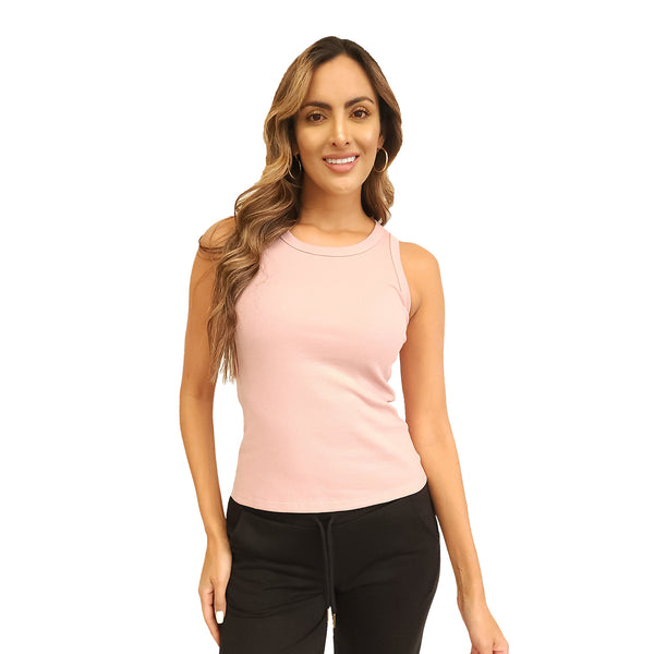 CAMISILLA MUJER TELA RIB CON SESGO ANCHO