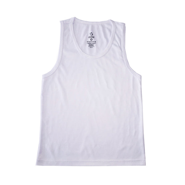 CAMISILLA NIÑO TELA LISA BLANCO