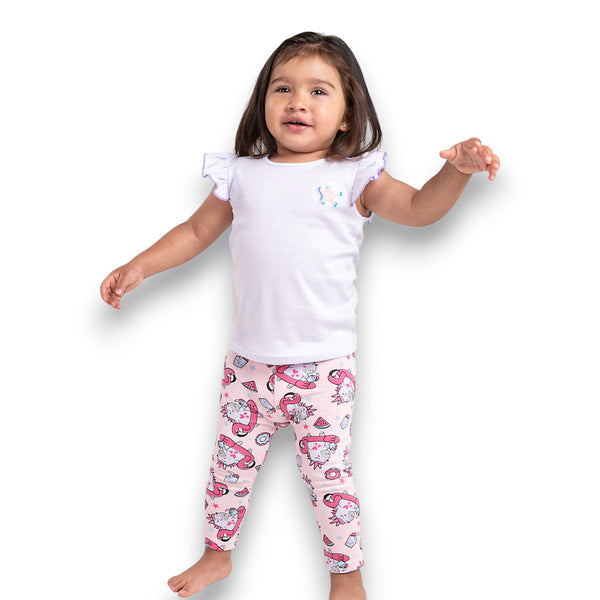 CONJUNTO BEBE NIÑA BLUSA MANGA SISA LEGGINS
