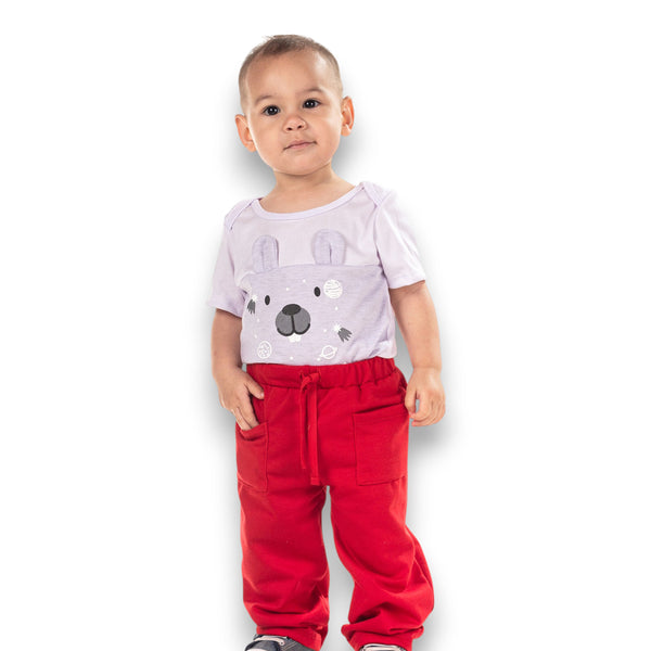 CONJUNTO BEBE NIÑO BODY MANGA CORTA PANTALÓN