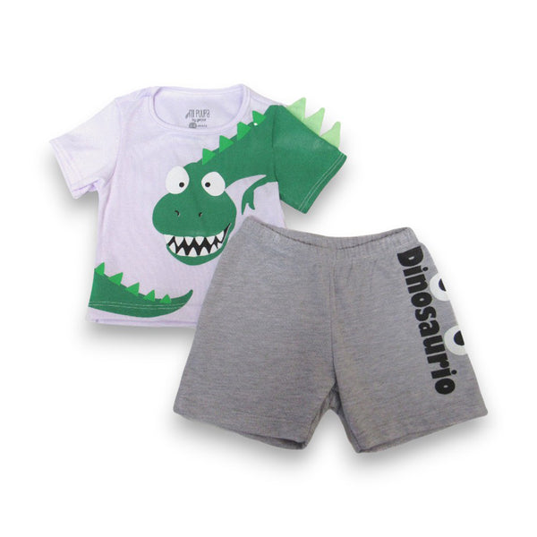 CONJUNTO BEBE NIÑO CAMISETA ESTAMPADA SHORT ESTAMPADO
