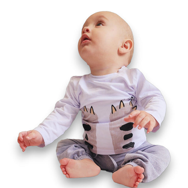 CONJUNTO BEBE NIÑO MANGA LARGA CUELLO REDONDO JOGGER CON BOLSILLO