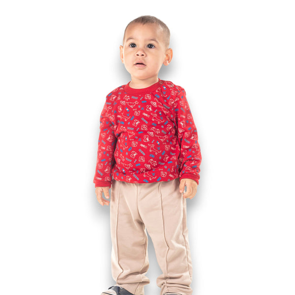 CONJUNTO BEBE NIÑO MANGA LARGA PANTALÓN