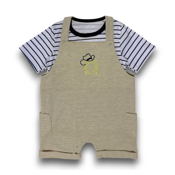 ENTERIZO BEBE NIÑO CON BOLSILLOS LATERALES CAMISETA RAYAS