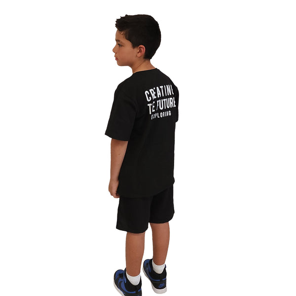 CONJUNTO NIÑO MANGA CORTA CUELLO REDONDO BERMUDA