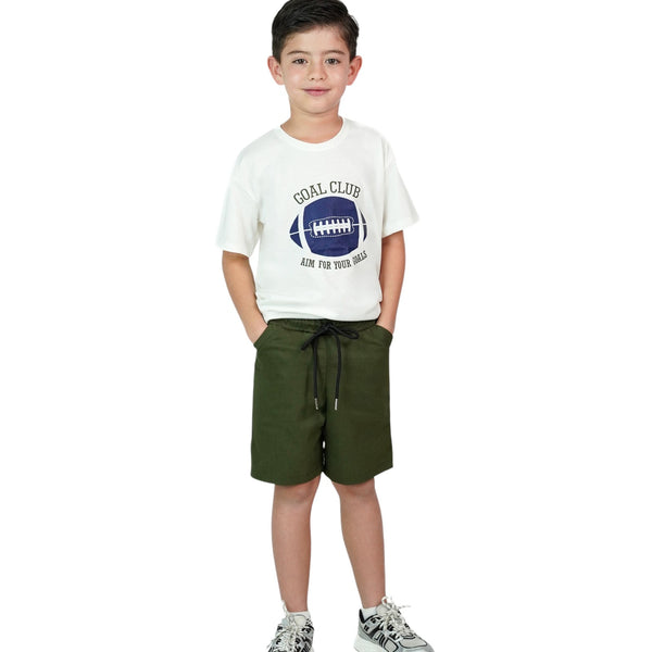 CONJUNTO NIÑO MANGA CORTA SHORT DRIL