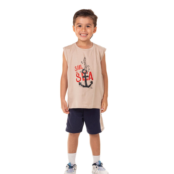 CONJUNTO NIÑO MANGA SISA BERMUDA