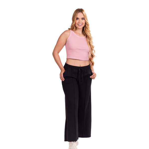 CROP TOP MUJER TELA RIB CON SESGO ANCHO