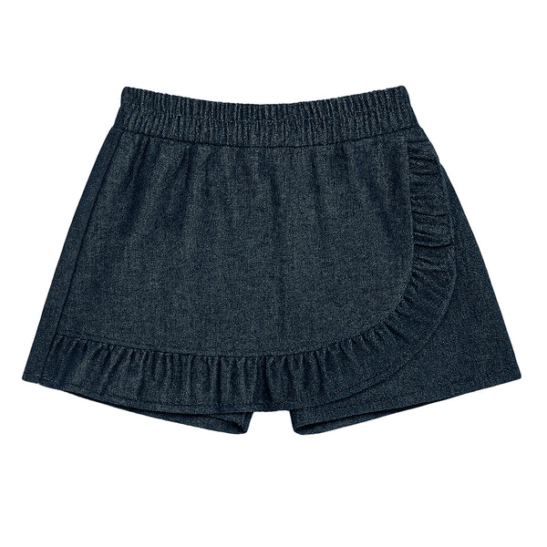 FALDA SHORT NIÑA TIPO JEAN BOLERO