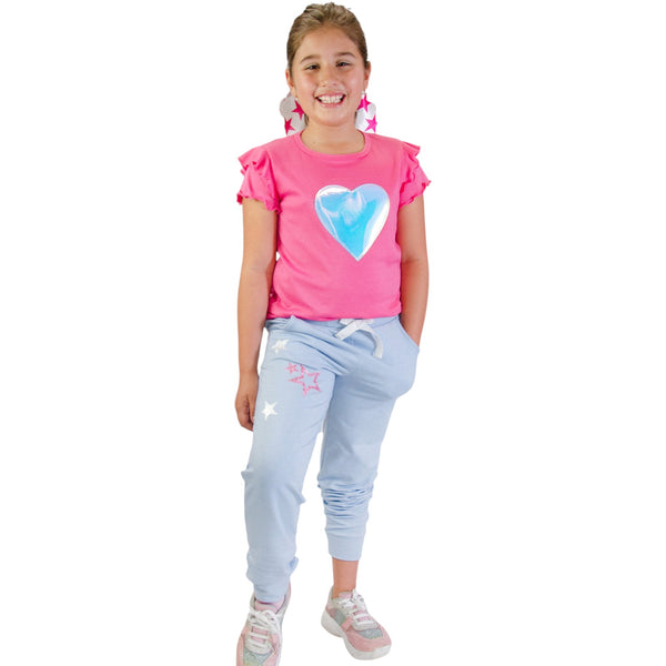 JOGGER NIÑA TELA TIPO JEAN