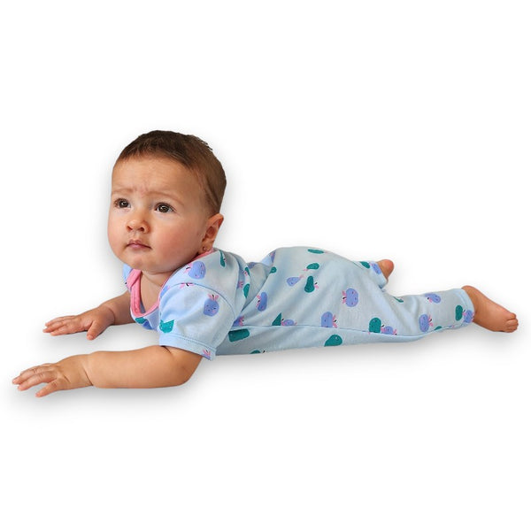 PIJAMA BEBE NIÑA ENTERIZO MANGA CORTA