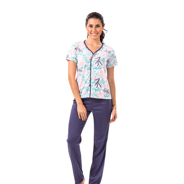 PIJAMA MUJER MANGA CORTA PANTALON