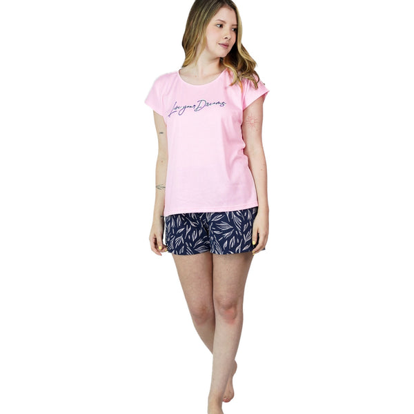 PIJAMA MUJER MANGA CORTA SHORT