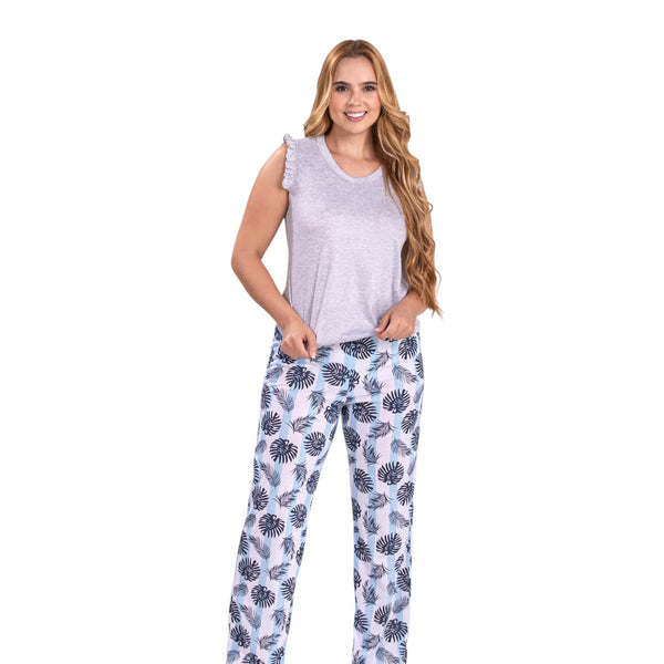 PIJAMA MUJER MANGA SISA PANTALON