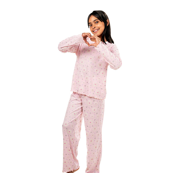 PIJAMA NIÑA MANGA LARGA PANTALÓN