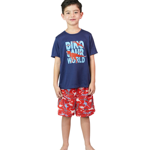 PIJAMA NIÑO CAMISETA MANGA CORTA SHORT ESTAMPADO