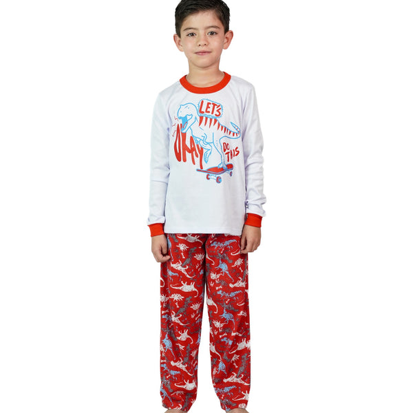 PIJAMA NIÑO CAMISETA MANGA LARGA PANTALON