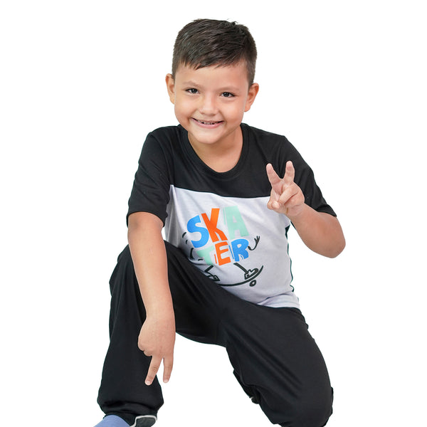 PIJAMA NIÑO MANGA CORTA PANTALÓN