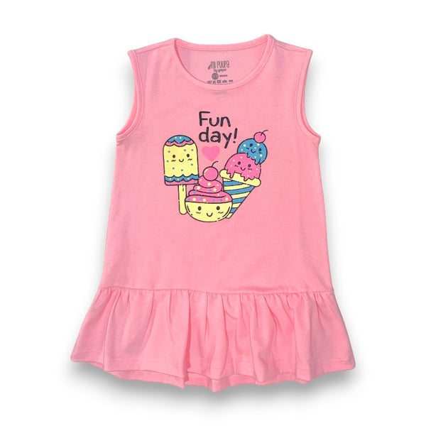VESTIDO BEBE NIÑA MANGA SISA TELA LYCRA ESTAMPADO LOCALIZADO